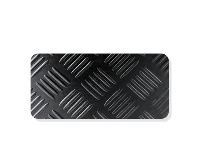 CHECKER PATTERN RUBBER MAT