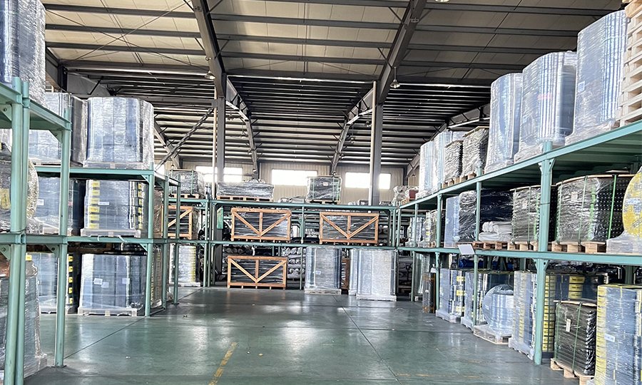 Rubber sheet warehouse
