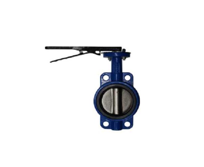 BUTTERFLY VALVE WITH GUIDE HOLES